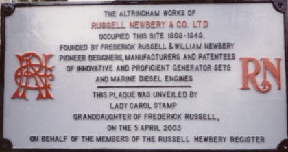 The Altrincham Plaque